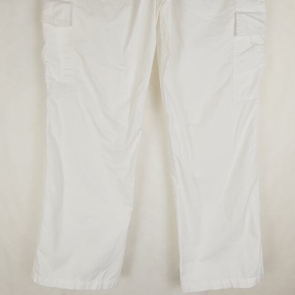 Zara womens white 100% cotton cargo utility pants size medium - Picture 7 of 11